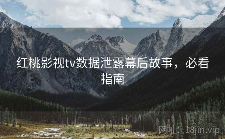 红桃影视tv数据泄露幕后故事,必看指南